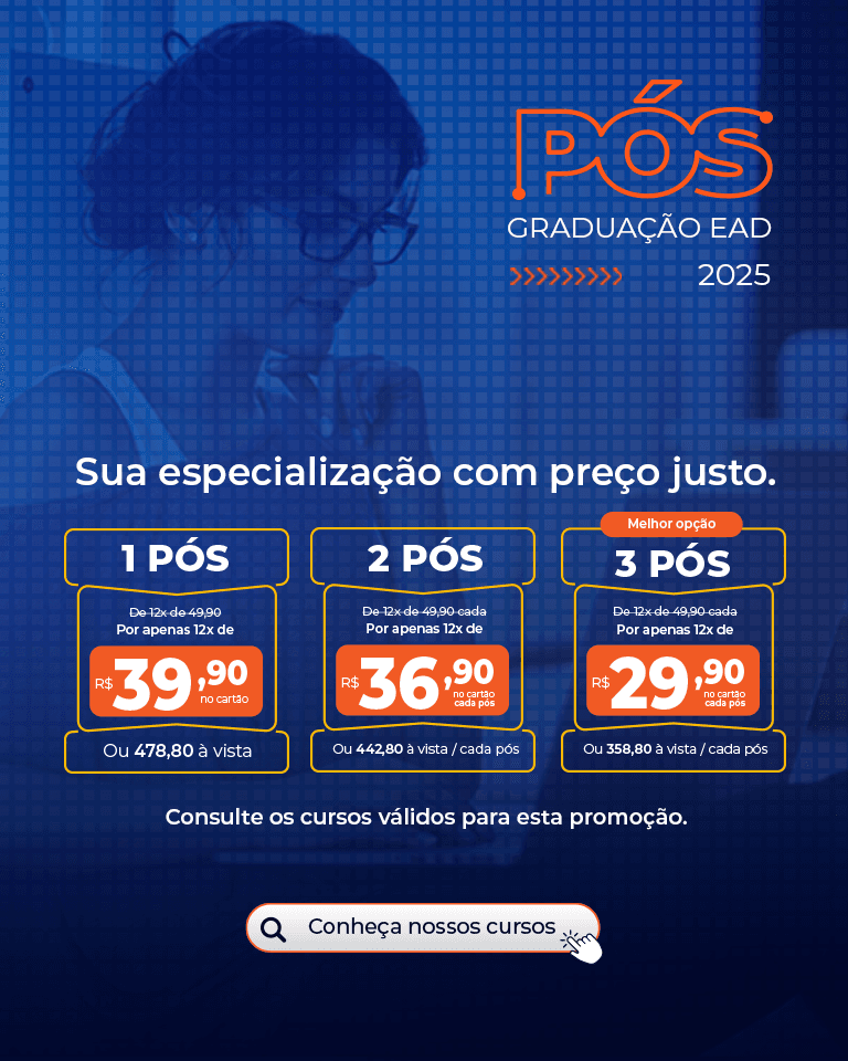 Black Facuminas 2 Cursos por 12x de R$59,60 - Ganhe mais 1 Pós